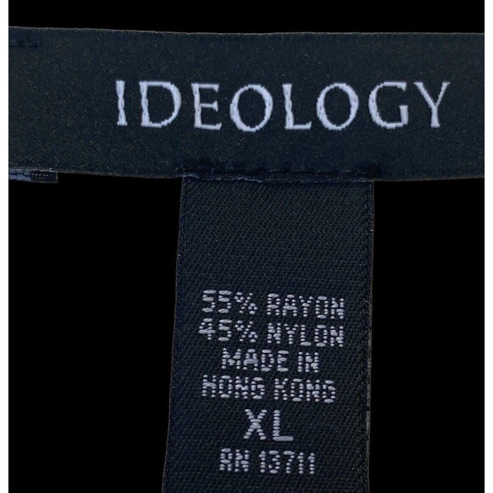 VTG Ideology Sequin Knit Top Floral Graphic Pullover Women Vintage XL Hong Kong - Picture 3 of 5